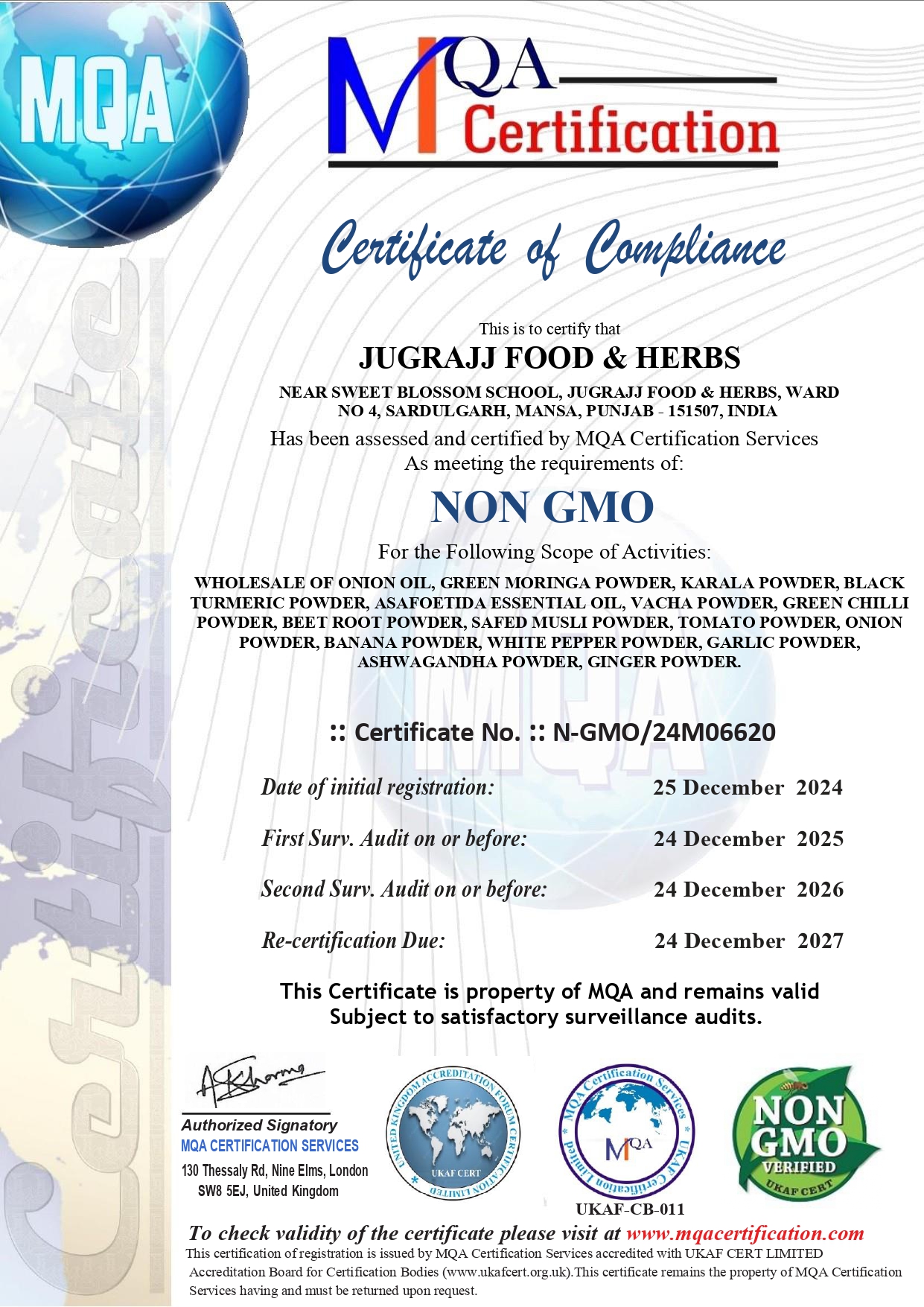 Certificate: NON GMO JUGRAJJ FOOD & HERBS_page-0001.jpg